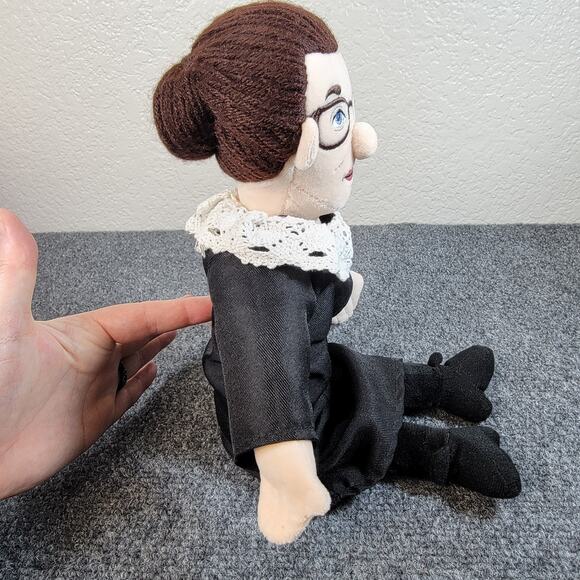 RBG Ruth Ginsburg Little Thinker Plush Doll 13.5" Unemployed Philosophers 2021 - Picture 6 of 6